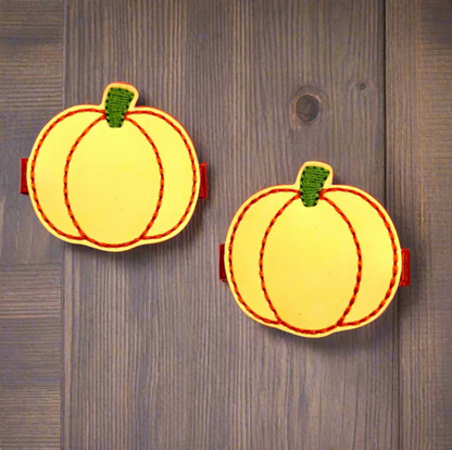 Glow in the dark Pumpkin Hair Clips