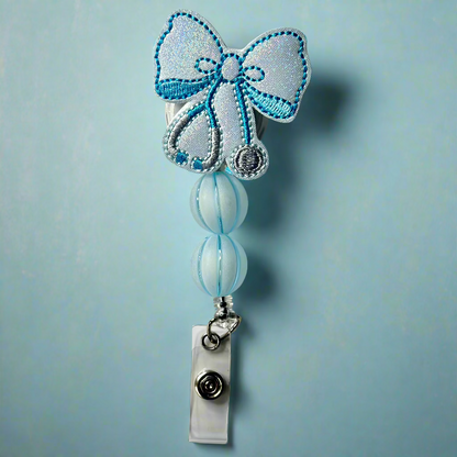 Bow Stethoscope Badge Reel