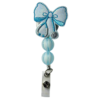 Bow Stethoscope Badge Reel