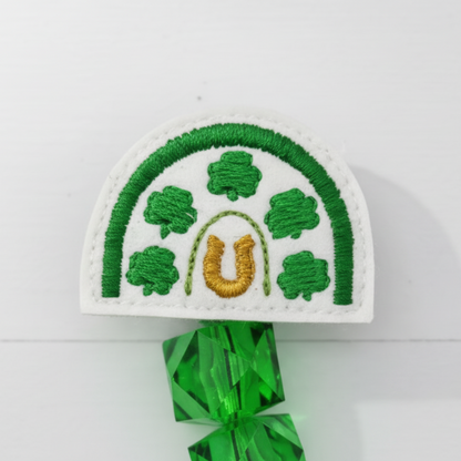 Shamrock Rainbow Badge Reel