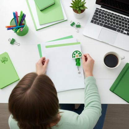 Shamrock Rainbow Badge Reel