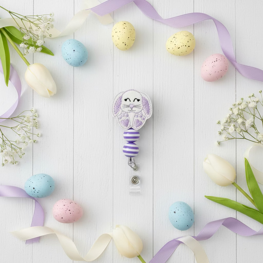 Floppy Ear Bunny Badge Reel