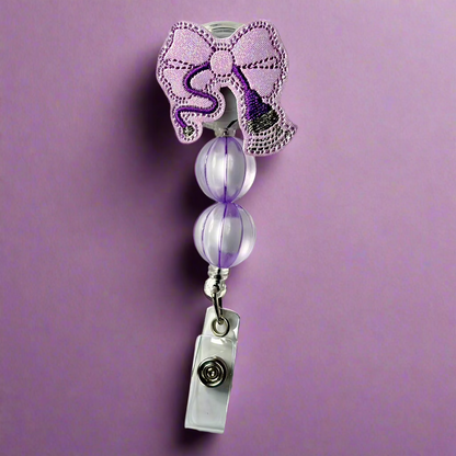 Bow Stethoscope Badge Reel