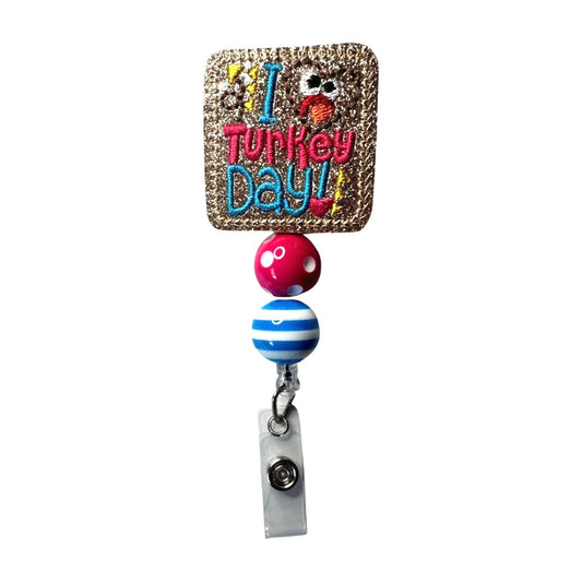 I Love Turkey Day Badge Reel