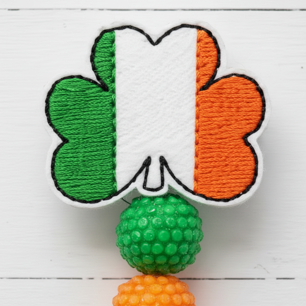 Irish Flag Badge Reel
