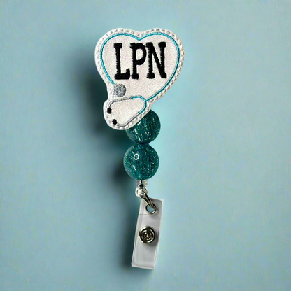 LPN Beaded Badge Reel