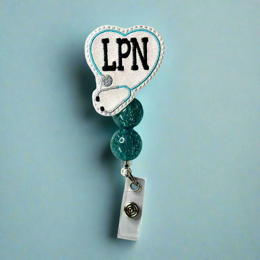 LPN Beaded Badge Reel