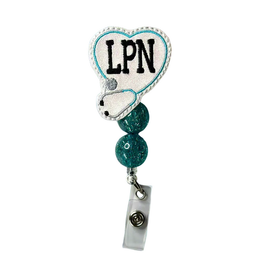 LPN Beaded Badge Reel