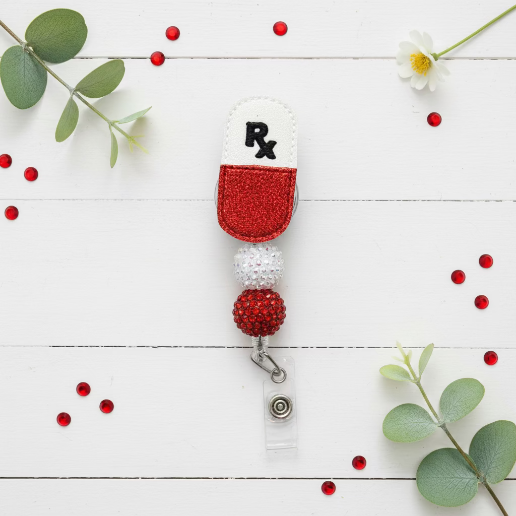 RX beaded Badge Reel