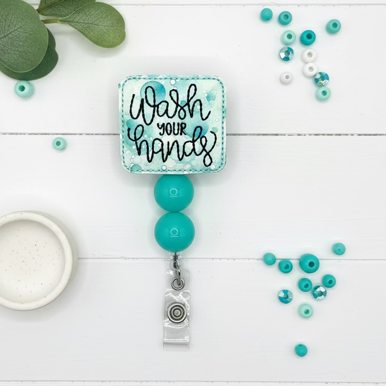 Wash Your Hands Badge Reel