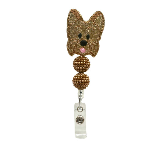 Yorkie Badge Reel