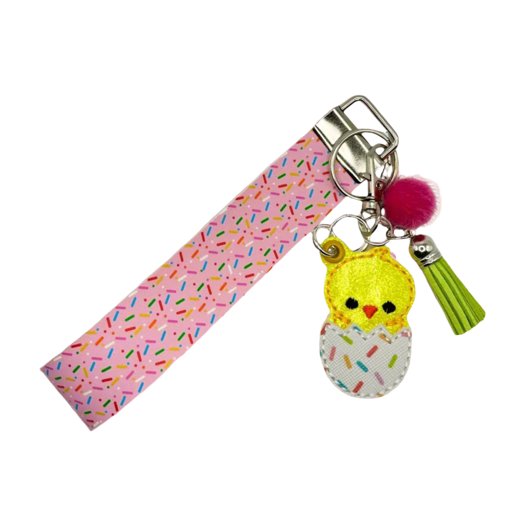 Chick in Egg Keychain and Wristlet