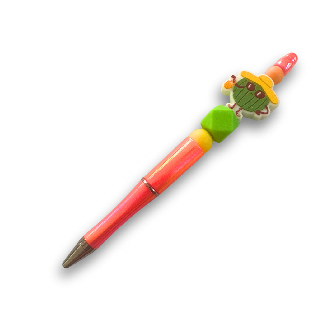 Fancy Melon Beaded Pen