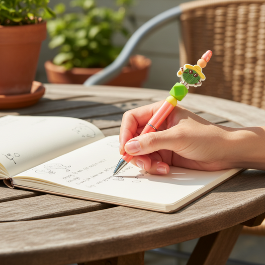 Fancy Melon Beaded Pen