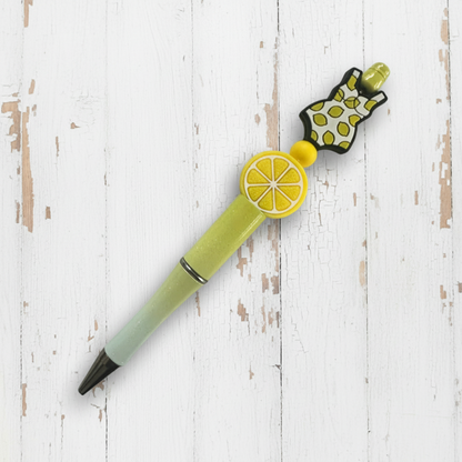 Lemon Swimsuit Beaded Pen