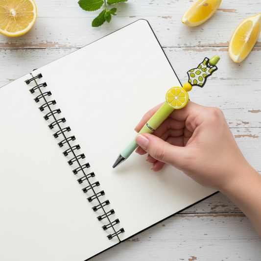 Lemon Swimsuit Beaded Pen