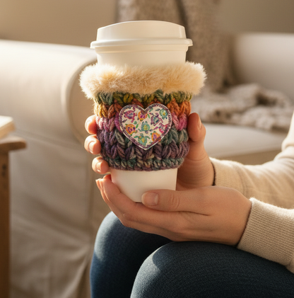 Turtle Heart Coffee Cozy