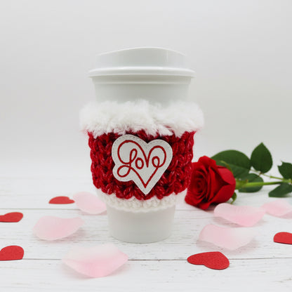 Love Word Heart Coffee Cozy