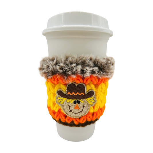 Scarecrow coffee cozy