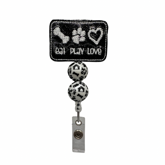 Eat Play Love Badge Reel