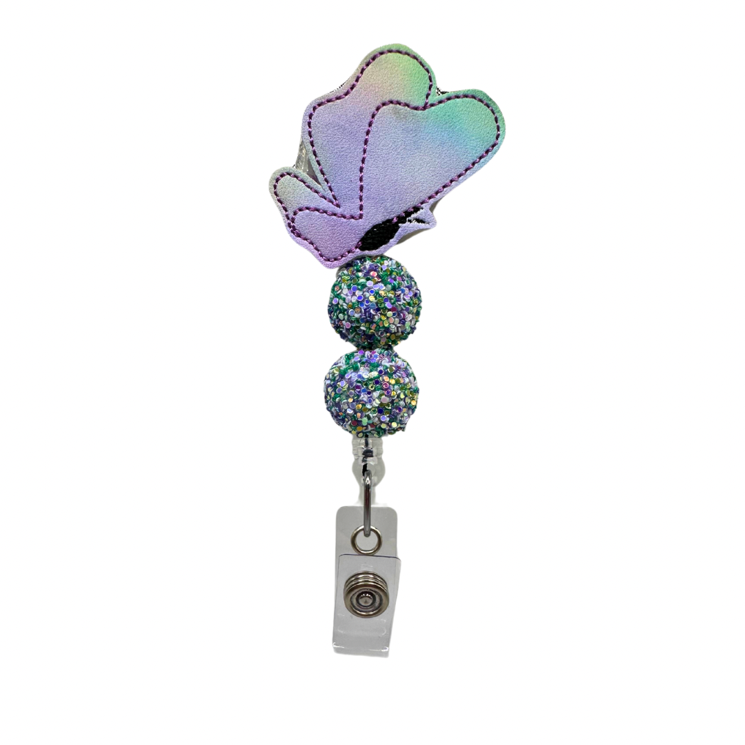 Purple Butterfly Badge Reel