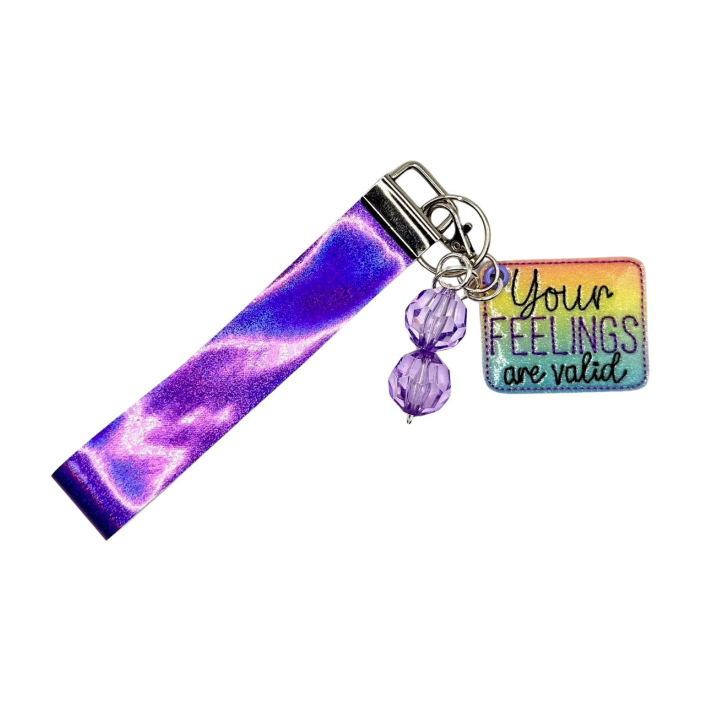 Your Feelings are Valid Keychain and Wristlet