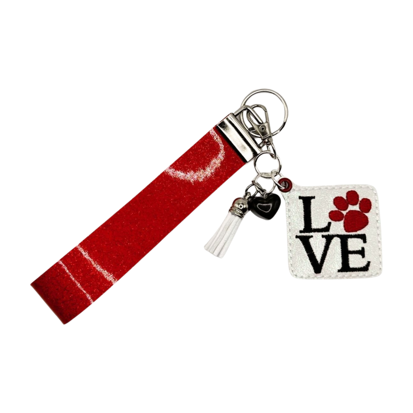 Love Pawprint Keychain and Wristlet