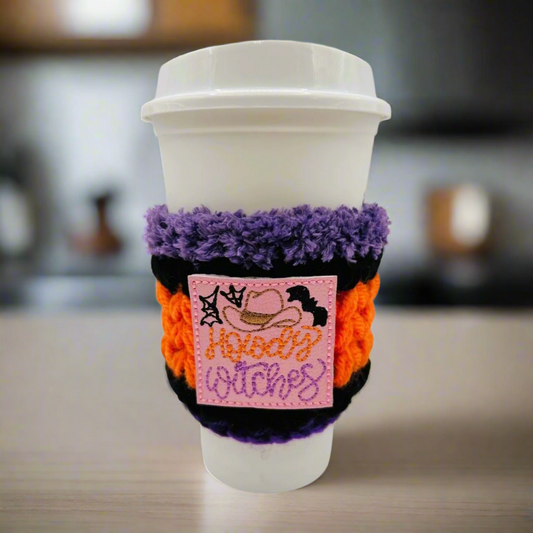 Howdy Witches Coffee Cozy