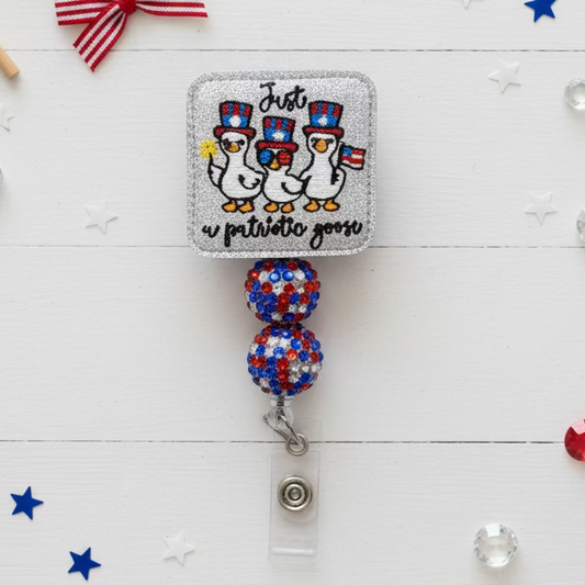 Just a Patriotic Goose Badge Reel