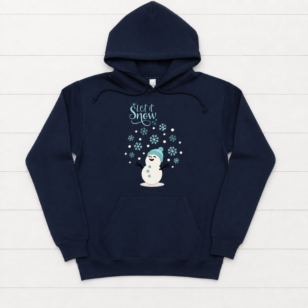 Let It Snow Snowman Hooded Sweatshirt