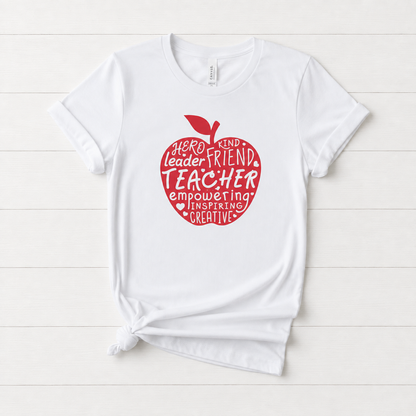 Red Apple Teacher T-Shirt