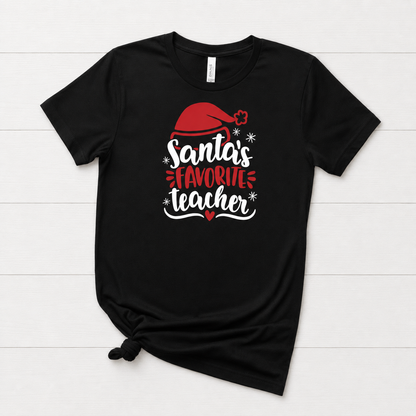 Santa’s Favorite Teacher T-shirt