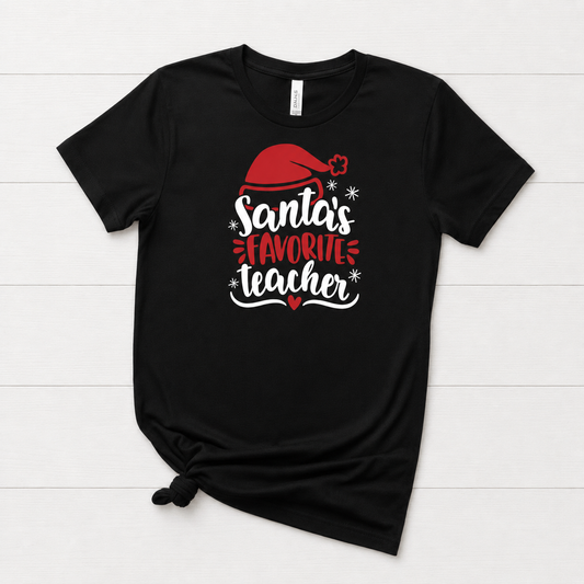 Santa’s Favorite Teacher T-shirt