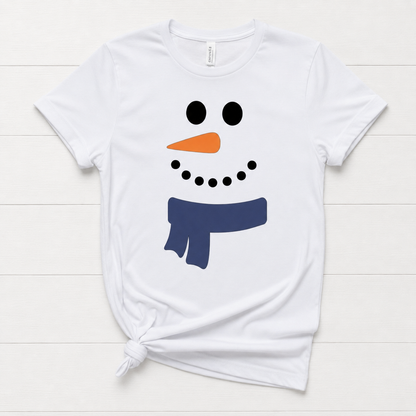 Snowman Face with Scarf T-Shirt
