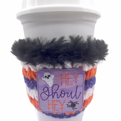 Hey Ghoul Hey Coffee Cozy Sleeve