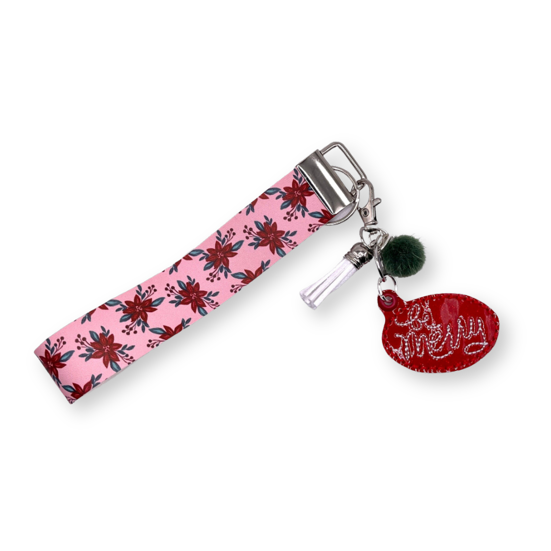 Be Merry Keychain and Wristlet