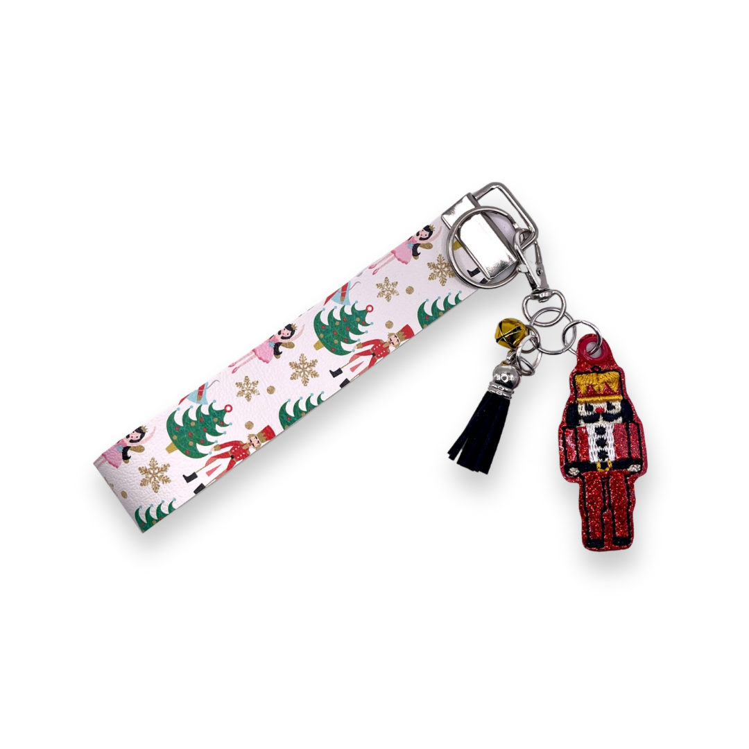 Red Nut Cracker Keychain and Wristlet