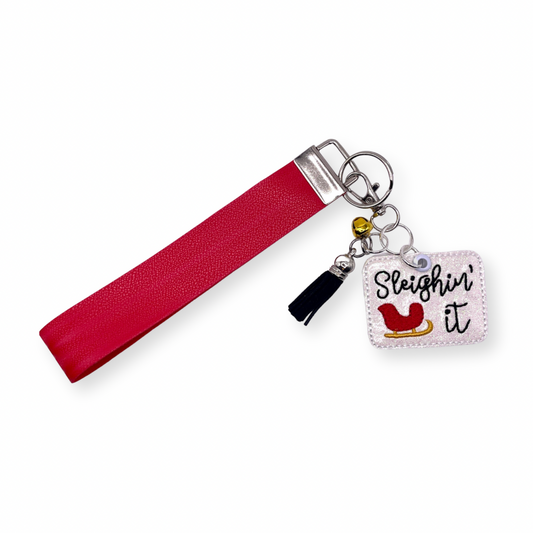 Sleighing it keychain and wristlet