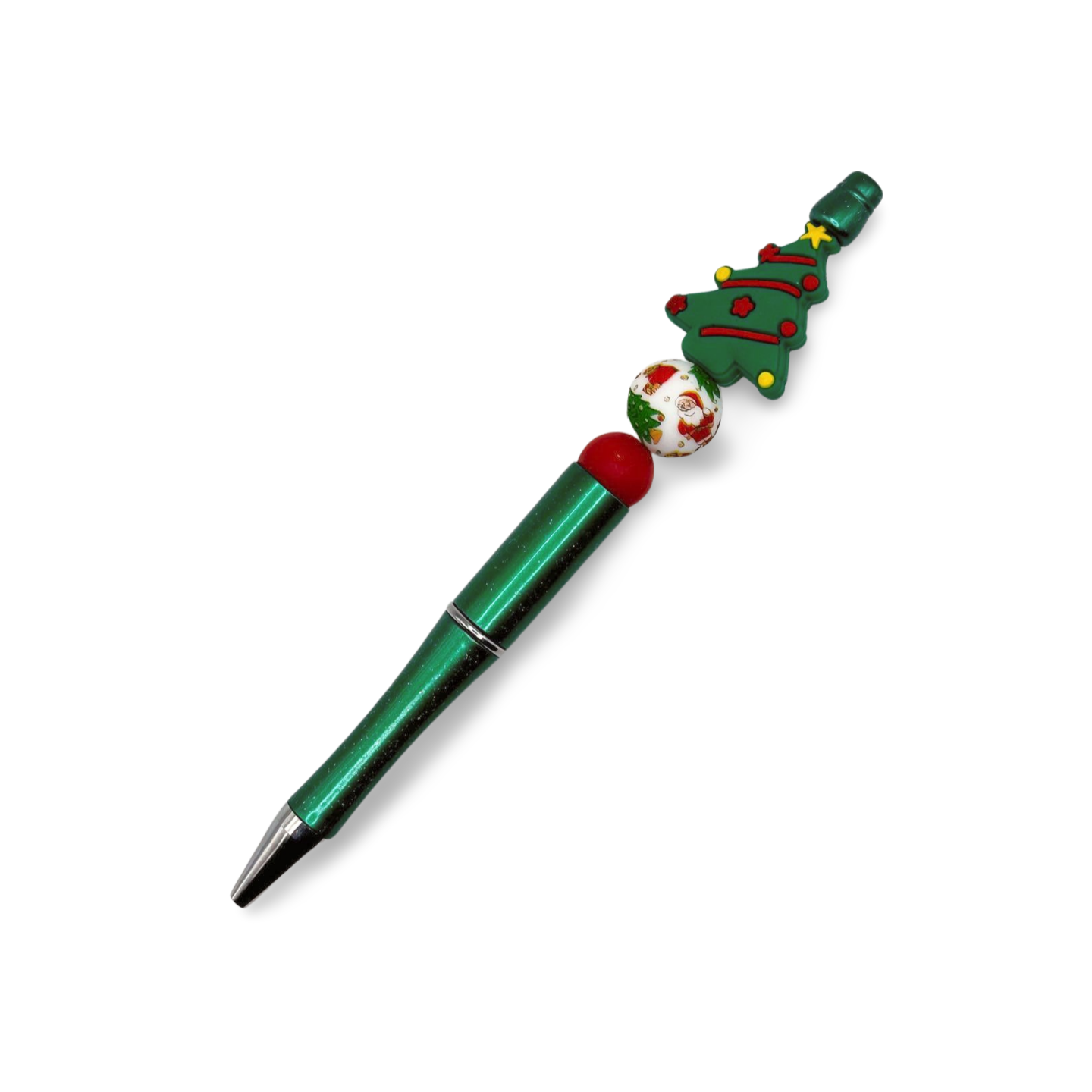 Christmas Trees with Balls Beaded Pen