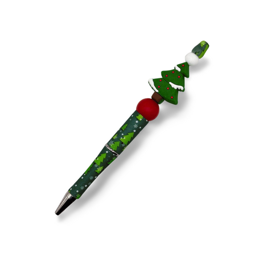 Snowy Tree Beaded Pen