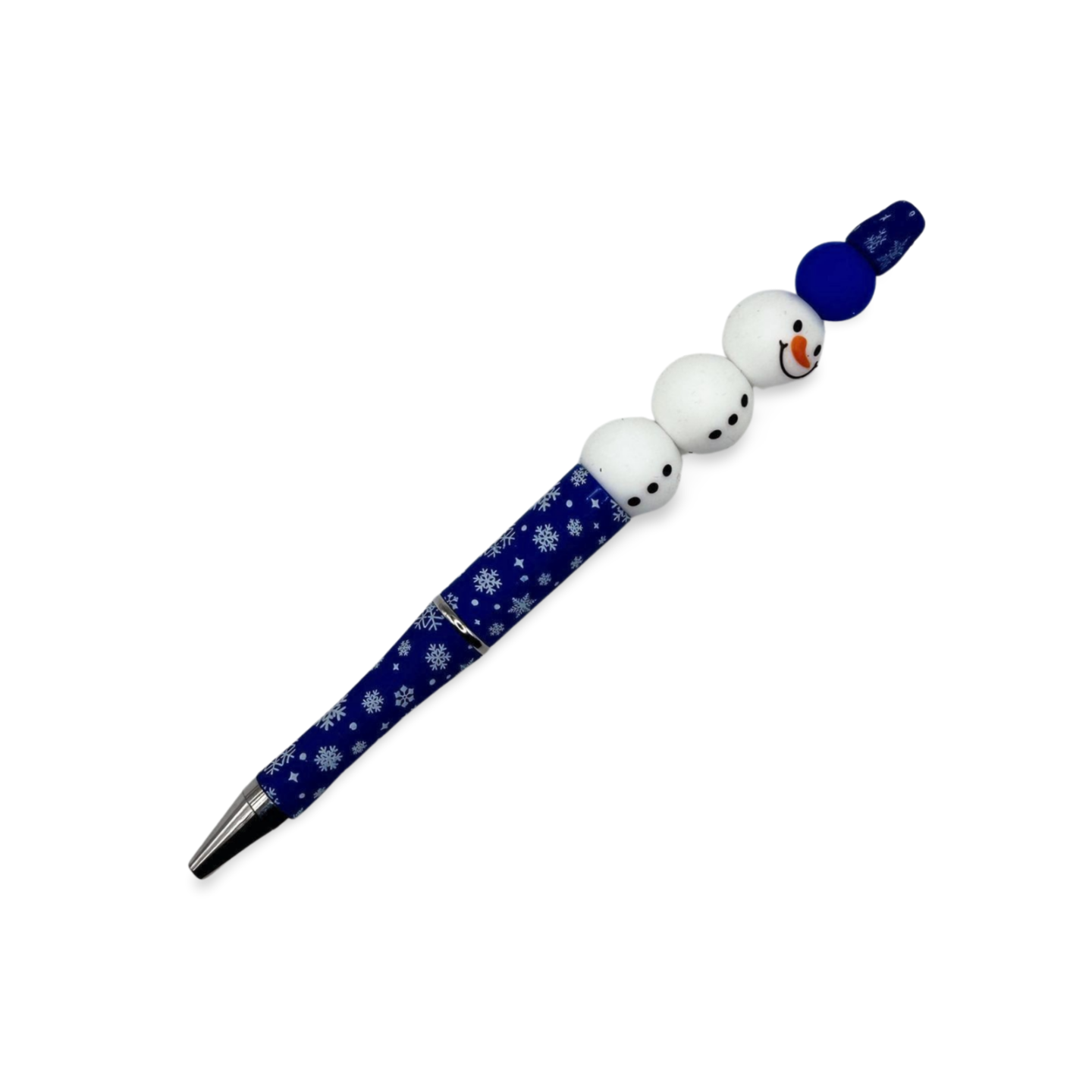 Cute Snowman Beaded Pen