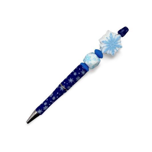 Snowflake Beaded Pen