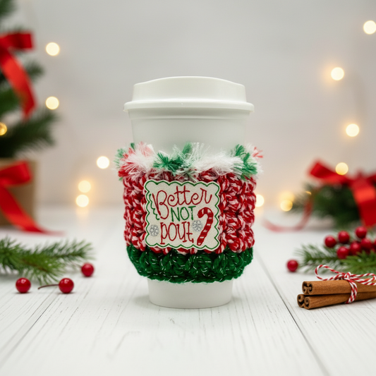 Better not Pout Coffee Cozy