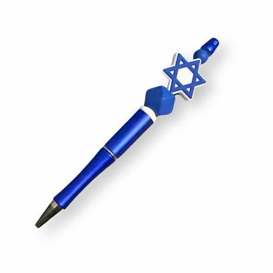 Star of David Beaded Pen