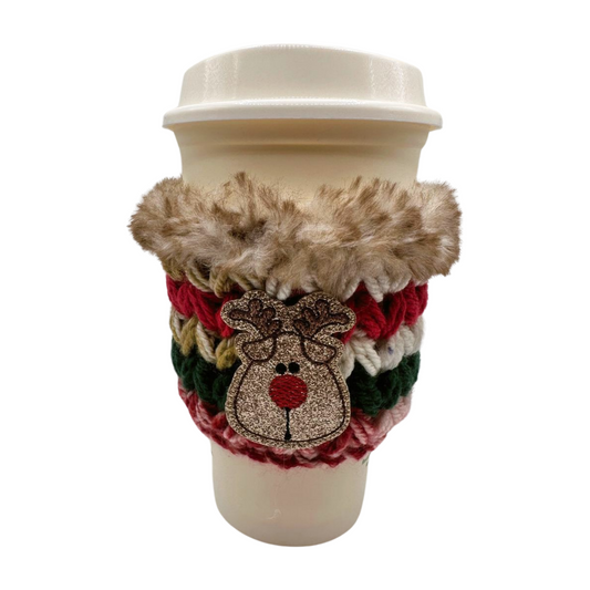 Cute Reindeer Coffee Cozy