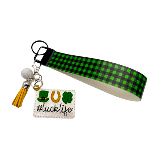 Luck Life Keychain and Wristlet
