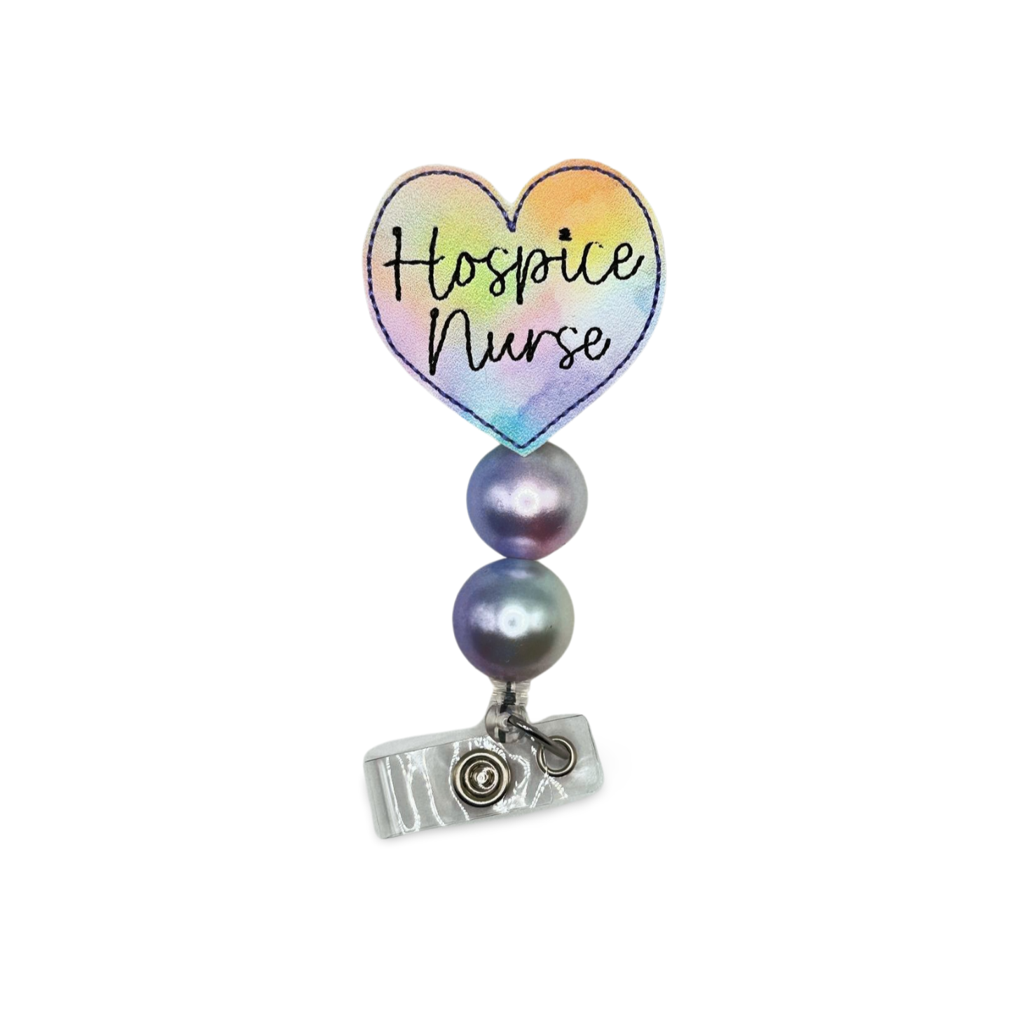 Hospice Nurse Heart Badge Reel