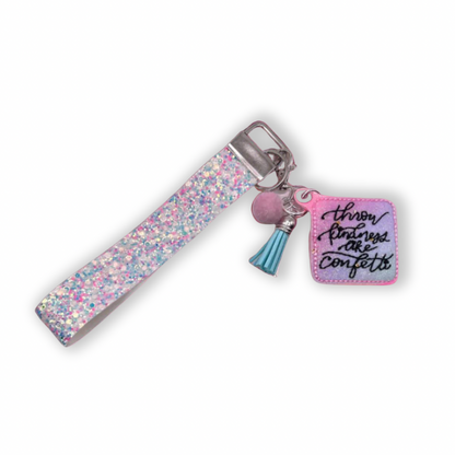 Throw Kindness Like Confetti Keychain and Wristlet