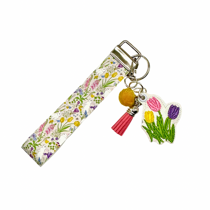 3 Tulips Keychain and Wristlet