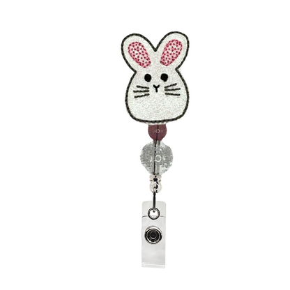 Big Ear Bunny Beaded Badge Reel